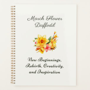 Maart Geboorte Maand Bloem Daffodil Geboortegesche Planner