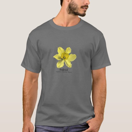 Maart Geboorte Maand Bloem Daffodil  T-shirt (Voorkant)