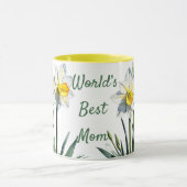 Maart Geboorte Maand Bloem Daffodils. Moederdag Mok (Midden)