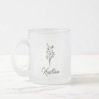 Maart Geboortebloem & Elegante Script Naam