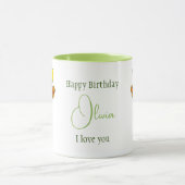 Maart geboortebloem Geel Groen Daffodil Mok (Midden)