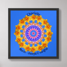 Maart Geboortebloem Gepersonaliseerde Quote Kind K Poster