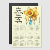 Maart Geboortebloem & Steen Kalender (Voorkant / Achterkant)
