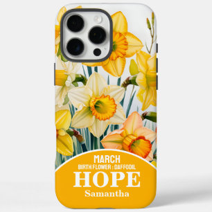 Maart Geboortemaand Bloem Christelijk iPhone 16 Pro Max Hoesje