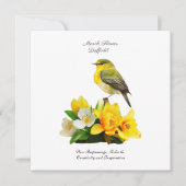 Maart Geboortemaand Bloem Levendig Verjaardagscade (Voorkant)