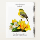 Maart Geboortemaand Bloem Levendig Verjaardagscade Planner (Achterkant)