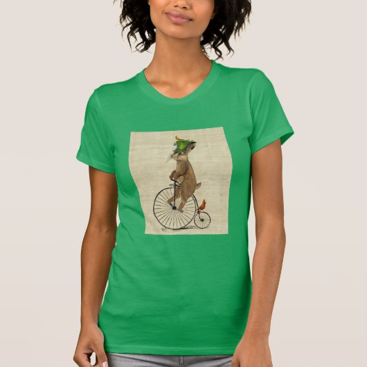 Maart haar op Penny Farthing 3 T-shirt (Voorkant)