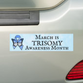 Maart het Trisomy Bewustmah Bumpersticker (Op auto)