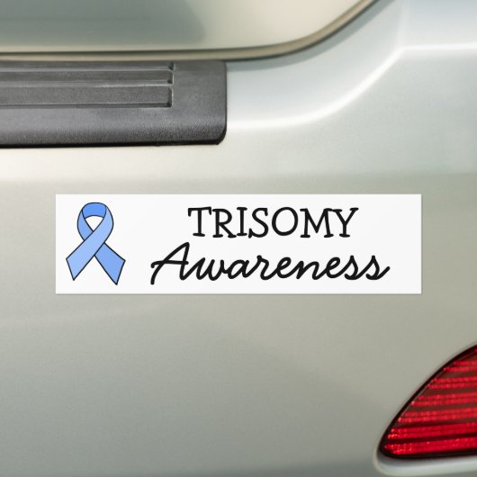 Maart het Trisomy Bewustmah Bumpersticker (Op auto)