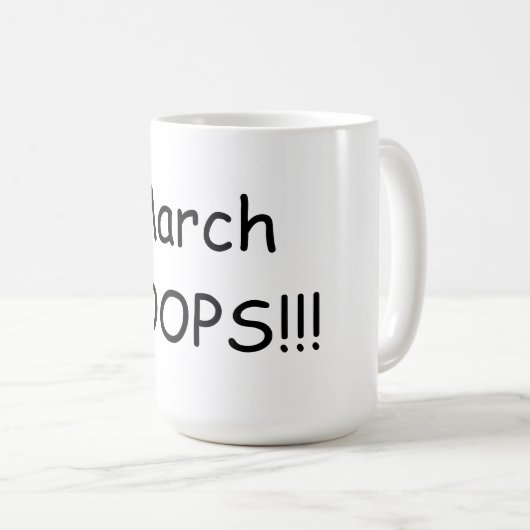 Maart HOOPS Basketball Fun 15 oz. Mok (Voorkant rechts)