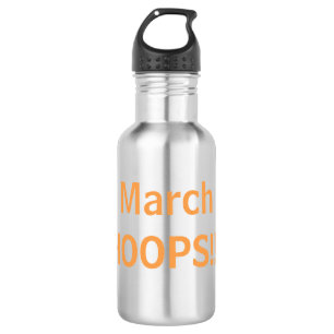 Maart HOOPS Plezier Basketbal Waterfles