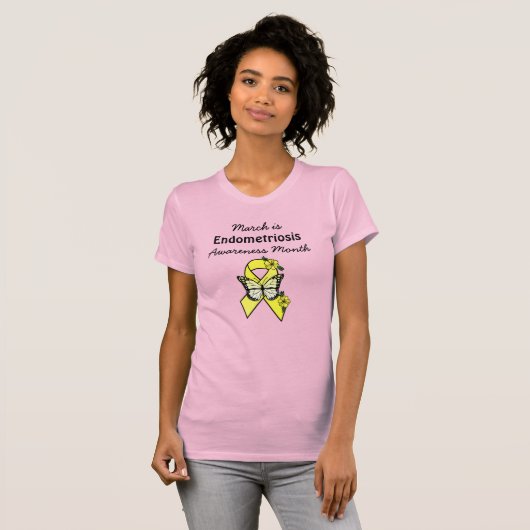 Maart is Bewustmakingsmaand voor endometriose T-shirt (Voorkant volledig)