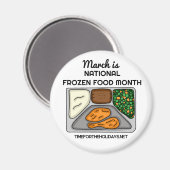 Maart is de Nationale Diepvriesmaand Magneet (Voorkant / Achterkant)