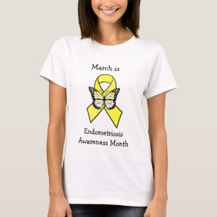 Maart is maand van bewustwording van endometriose t-shirt