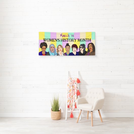 Maart is maand vrouwengeschiedenis spandoek (Insitu)