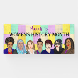 Maart is maand vrouwengeschiedenis spandoek