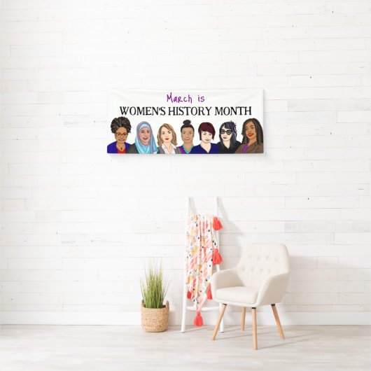 Maart is maand vrouwengeschiedenis spandoek (Insitu)