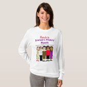 Maart is maand vrouwengeschiedenis t-shirt (Voorkant volledig)