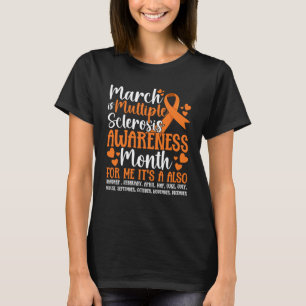Maart is MS-oorlog bij multiple sclerose T-shirt