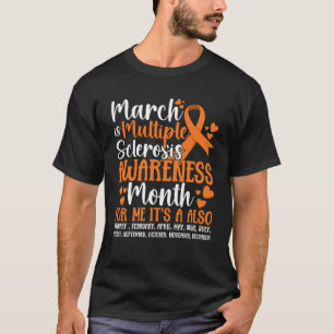 Maart is MS-oorlog bij multiple sclerose T-shirt