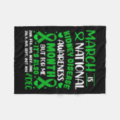 Maart is Nationale Bewustmakingsmaand van de Nierz Fleece Deken (Voorkant (Horizontaal))