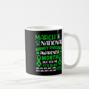 Maart is Nationale Bewustmakingsmaand van de Nierz Koffiemok