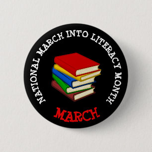 MAART IS NATIONALE MAART IN LITERACY MAAND BUTTON