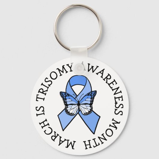 Maart is Trisomy Awareness Month Sleutelhanger (Voorkant)