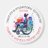 Maart is Vrouwengeschiedenis Maand Inspireren Incl Magneet (Voorkant)