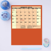 Maart. Kalender 2012 13 maanden multifunctionele b Flyer (Enkel)