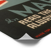 Maart Lezen Oude WPA Poster (Hoek)