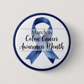 Maart Maand van de Bewustmaking van de Kanker van Ronde Button 5,7 Cm (Voorkant)