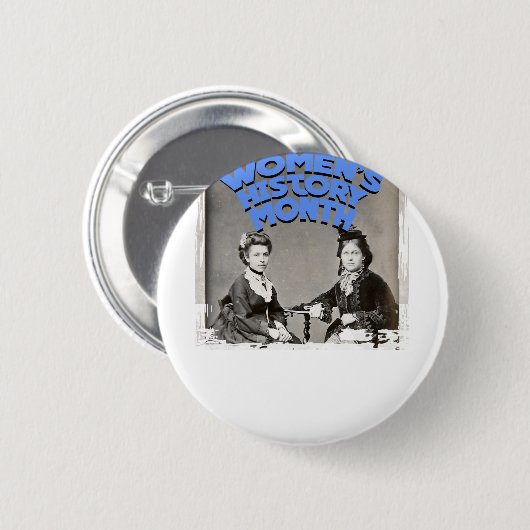 Maart - Maand vrouwengeschiedenis Ronde Button 5,7 Cm (Voorkant /achterkant)