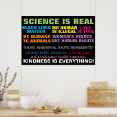 Maart Maart teken Mensenrechten Poster (Keuken)