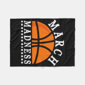 Maart Madness Fleece Deken (Voorkant (Horizontaal))