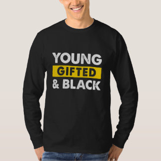 Maart met jonge en zwarte geschiedenis BLM Melanin T-shirt