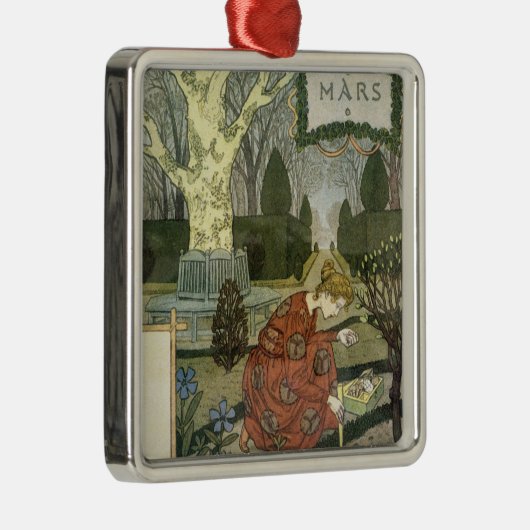 Maart Metalen Ornament (Rechts)