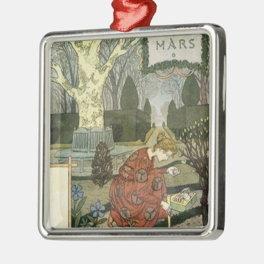 Maart Metalen Ornament (Links)