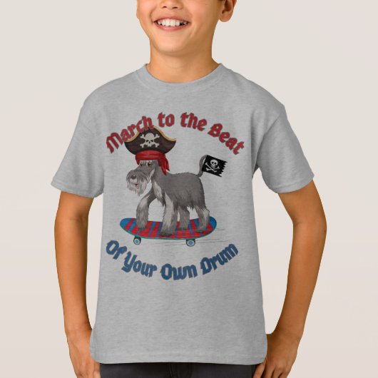 Maart naar de Beat of Your Own Drum T-shirt (Voorkant)