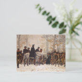 Maart naar Valley Forge - William Trego (1883) Briefkaart (Staand voorkant)