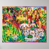 Maart Naive Folk Art Spring Celebration Poster (Voorkant)