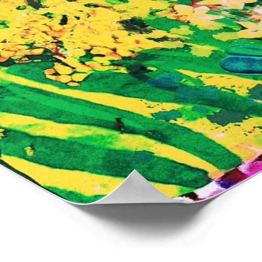 Maart Naive Folk Art Spring Celebration Poster (Hoek)