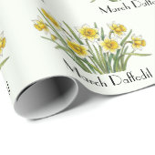 Maart Narcis Bloemen Cadeaupapier (Rol Hoek)