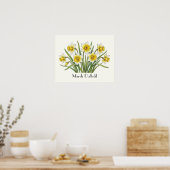 Maart Narcis Bloemen Poster (Keuken)