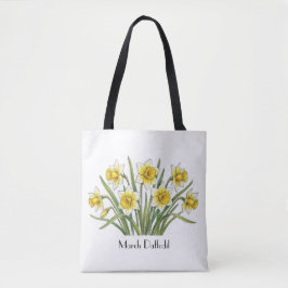 Maart Narcis Bloemen Tote Bag