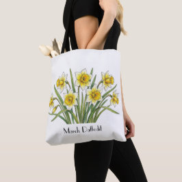 Maart Narcis Bloemen Tote Bag