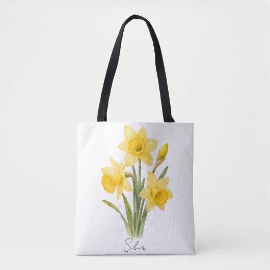 Maart Narcis Tote Bag (Voorkant)