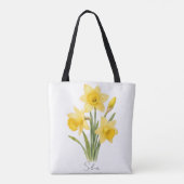 Maart Narcis Tote Bag (Achterkant)