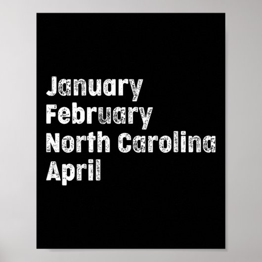 Maart North Carolina Team Bysketbyll Poster (Voorkant)