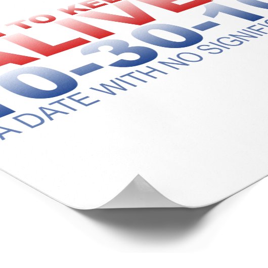 Maart om Poster met angst te behouden (Hoek)